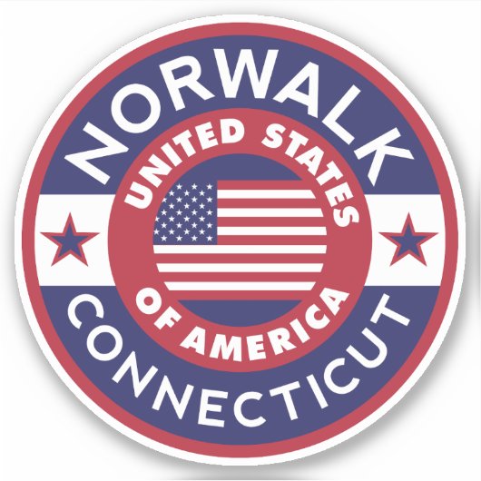 NORWALK, Connecticut Sticker (Voorkant)