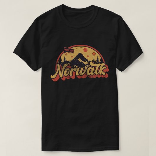 Norwalk, Connecticut T-shirt (Design voorkant)