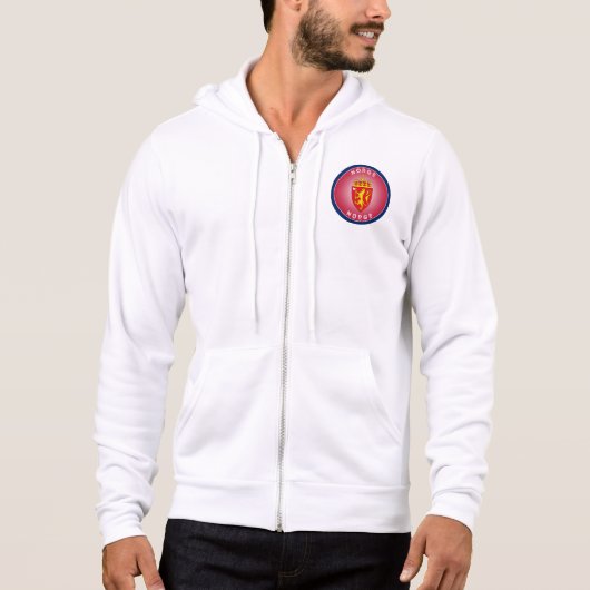 Norway Coat of Arms Circle Shape Hoodie (Voorkant)