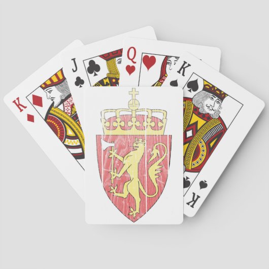 Norway Coat Of Arms Pokerkaarten (Achterkant)