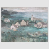 Norway Fjords Painting Tissue Paper for Gift Bags Tissuepapier (Voorkant)