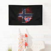 Norway flag spandoek (Insitu)