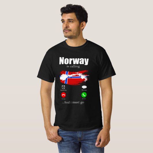 Norway is calling t-shirt (Voorkant volledig)