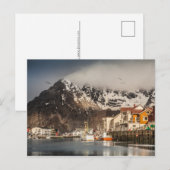 Norway Lofoten Henningsvaer Feestdagenkaart (Voorkant / Achterkant)