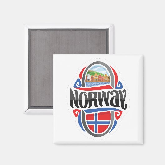 Norway Magneet (Voorkant / Achterkant)