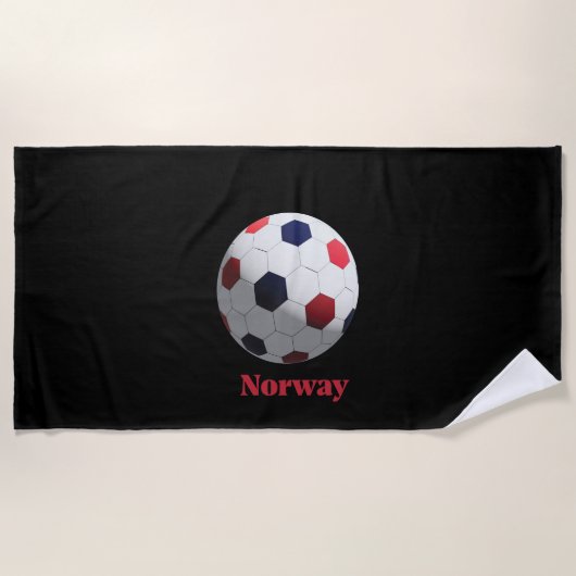 Norway soccer strandlaken (Voorkant)