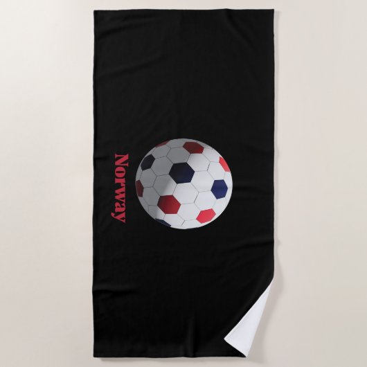 Norway soccer strandlaken (Voorkant)