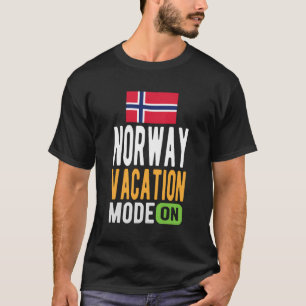 Norway Souvenir - Reizen - Noorwegen Vakantie modu T-shirt
