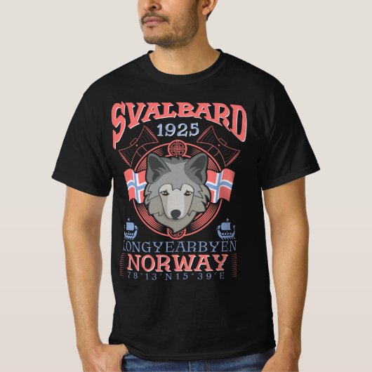 NORWAY SVALBARD LONGYEARBYEN - SVALBARD ARCTIC FOX T-SHIRT (Voorkant)