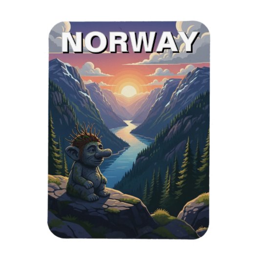 Norway Troll Magneet (Verticaal)