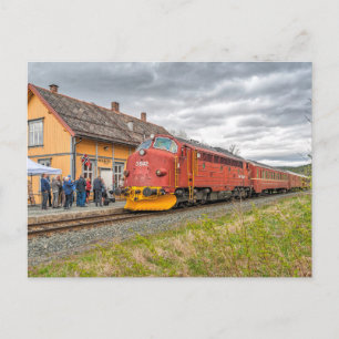 Norway: Veteran diesel locomotive at Meråker Briefkaart