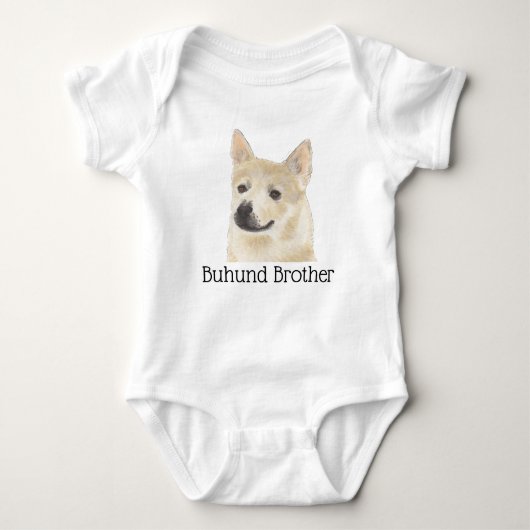  Norwegian Buhund Dog Romper (Voorkant)