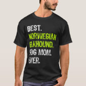 Norwegian Elkhound Dog Mom Ever Dog Lovers  T-shirt (Voorkant)