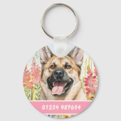 Norwegian Elkhound Dog Tag – Custom Info Sleutelhanger (Achterkant)
