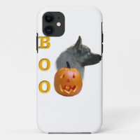 Norwegian Elkhound Halloween Boo