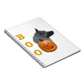 Norwegian Elkhound Halloween Boo Notitieboek (Rechterzijde)