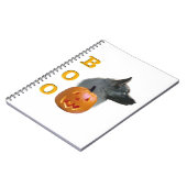 Norwegian Elkhound Halloween Boo Notitieboek (Linkerzijde)
