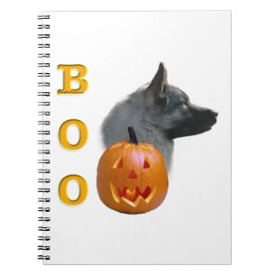Norwegian Elkhound Halloween Boo Notitieboek