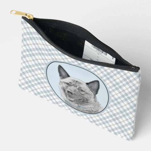 Norwegian Elkhound Schilderij Schattigee originele Etui (Open)