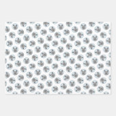 Norwegian Elkhound Schilderij Schattigee originele Inpakpapier Vel (Voorkant 2)