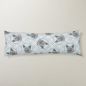 Norwegian Elkhound Schilderij Schattigee originele Lichaamskussen (Achterkant)