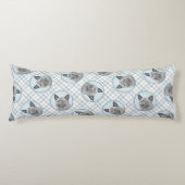 Norwegian Elkhound Schilderij Schattigee originele Lichaamskussen (Voorkant)