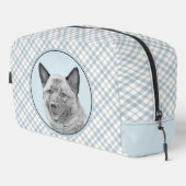 Norwegian Elkhound Schilderij Schattigee originele Toilettasje (Rechterhoek)