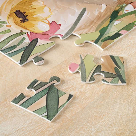 Norwegian Elkhound Watercolor Puzzle Legpuzzel (Zijkant)