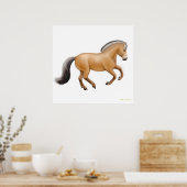 Norwegian Fjord Horse Print (Keuken)