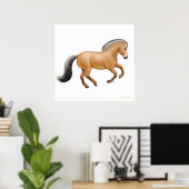 Norwegian Fjord Horse Print (Thuiskantoor)