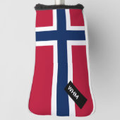 Norwegian Flag - Custom Golf Putter Head Hoesje Golfheadcover (Draai 90)