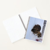 norwegian forest cat in snow notitieboek (Binnen)