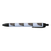 norwegian forest cat in snow zwarte inkt pen (Bodem)