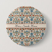 Norwegian Garden, op maat Ronde Button 7,6 Cm (Voorkant)