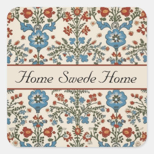 Norwegian Garden, op maat Vierkante Sticker