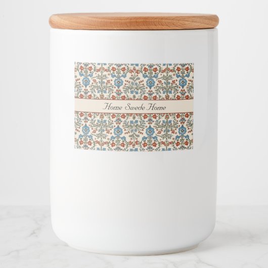 Norwegian Garden, op maat Voedselcontainer Etiket (Voorkant)