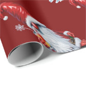 Norwegian Gnome Holding A Cranberry Juice Cocktail Cadeaupapier (Rol Hoek)