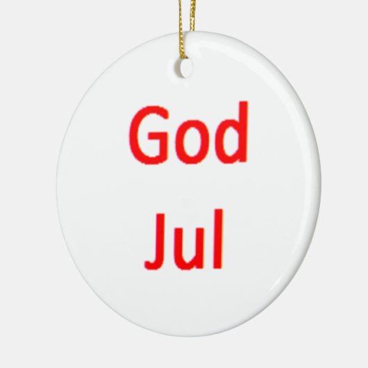 norwegian god jul keramisch ornament (Links)