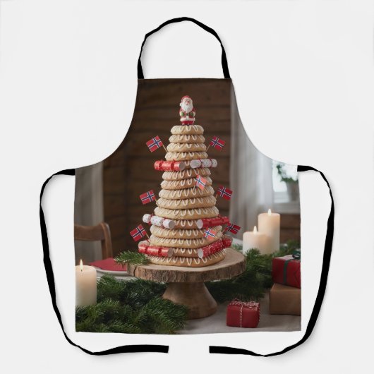 Norwegian Kransekake, Apron Schort (Voorkant)