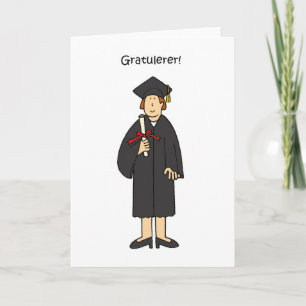 Norwegian Lady Afstuderen gefeliciteerd Kaart