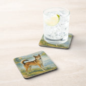 Norwegian Lundehund Bier Onderzetter (Rechterzijde)