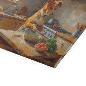 Norwegian Lundehund Cooking in Kitchen Snijplank (Hoek)