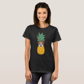 Norwegian Lundehund Pineapple Dog T-shirt (Voorkant volledig)