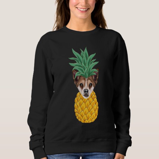 Norwegian Lundehund Pineapple Dog Trui (Voorkant)