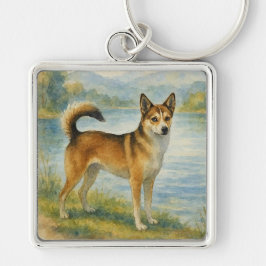 Norwegian Lundehund Sleutelhanger