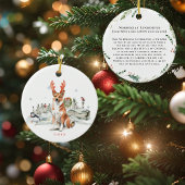 Norwegian Lundehund Waterverf Dog | Monogram Keramisch Ornament