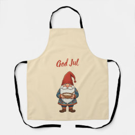Norwegian Nisse God Jul Christmas Apron Schort