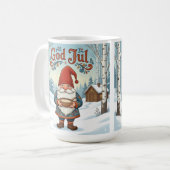 Norwegian Nisse God Jul Christmas Coffee Mug Koffiemok (Voorkant links)