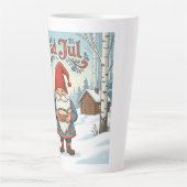 Norwegian Nisse God Jul Christmas Latte Mug Mok (Voorkant)
