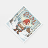 Norwegian Nisse God Jul Christmas Napkins Servet (Hoek)